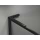 Mexen Kioto-F L ścianka prysznicowa Walk-in z ramką 55 x 202 cm, transparent 8 mm, czarna - 800-055-174-70-00, изображение 5
