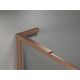 Mexen Kioto-F L ścianka prysznicowa Walk-in z ramką 90 x 202 cm, transparent 8 mm, miedź szczotkowana - 800-090-174-65-00, 5 image