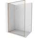 Mexen Kioto-F L ścianka prysznicowa Walk-in z ramką 100 x 202 cm, transparent 8 mm, miedź szczotkowana - 800-100-174-65-00