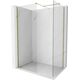 Mexen Kioto-X ścianka prysznicowa Walk-in 160 x 120 cm, transparent 10 mm, złota - 800-160-202-50-00-120-X