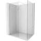 Mexen Kioto-X ścianka prysznicowa Walk-in 150 x 70 cm, transparent 10 mm, biała - 800-150-202-20-00-070-X