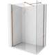 Mexen Kioto-X ścianka prysznicowa Walk-in 160 x 110 cm, transparent 10 mm, różowe złoto - 800-160-202-60-00-110-X
