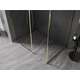 Mexen Kioto-XF ścianka prysznicowa Walk-in z ramką 130 x 120 cm, transparent 10 mm, złota - 800-130-202-04-50-120-XF, 3 image