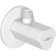 Mexen T zawór kątowy do baterii 1/2"x3/8", biały - 79973-20