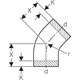 Geberit HDPE līkums 135° D200, 2 image