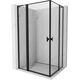 Mexen Mist L Duo kabina prysznicowa uchylna 120 x 100 cm, czarna ramka, czarna - 8A4L-120L-100P-70-70