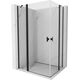 Mexen Mist Duo kabina prysznicowa uchylna 110 x 100 cm, transparent, czarna - 8A4-110-100-70-00