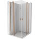Mexen Mist Duo kabina prysznicowa uchylna 105 x 105 cm, transparent, miedź szczotkowana - 8A4-105-105-65-00
