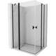 Mexen Mist Duo kabina prysznicowa uchylna 115 x 90 cm, transparent, czarna - 8A4-115-090-70-00