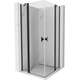 Mexen Mist Duo kabina prysznicowa uchylna 95 x 95 cm, transparent, czarna - 8A4-095-095-70-00