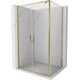 Mexen Exo kabina prysznicowa uchylna 90 x 80 cm, transparent, złota - 8182-090-080-50-00