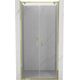 Mexen Exo drzwi prysznicowe podwójne uchylne 80 cm, transparent, złote - 8182-080-000-50-00