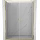 Mexen Exo drzwi prysznicowe podwójne rozsuwane 130 cm, transparent, złote - 8152-130-000-50-00