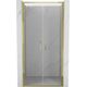 Mexen Exo drzwi prysznicowe podwójne uchylne 100 cm, transparent, złote - 814-100-000-50-00