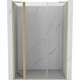 Mexen Mist L drzwi prysznicowe uchylne 135 cm, transparent, złote szczotkowane - 8A4L-135-001-55-00