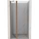 Mexen Mist drzwi prysznicowe uchylne 75 cm, transparent, miedź szczotkowana - 8A4-075-000-65-00