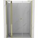 Mexen Mist L drzwi prysznicowe uchylne 160 cm, transparent, złote - 8A4L-160-001-50-00