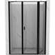 Mexen Mist drzwi prysznicowe uchylne prawe 135 cm, czarna ramka, czarne - 8A4-135-001-70-70-P