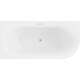 Mexen Mia wanna wolnostojąca narożna lewa 160 x 75 cm, biała, przelew nikiel szczotkowany - 52691607500L-97, изображение 5