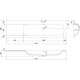 Mexen Vela umywalka wpuszczana w blat prawa 161 x 46,5 cm, biała połysk - 25231600P, 3 image