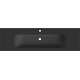 Mexen Vela umywalka wpuszczana w blat 161 x 46,5 cm, czarna mat - 25231671, 2 image