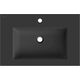 Mexen Otis umywalka wpuszczana w blat 71 x 46,5 cm, czarna mat - 25187071, 2 image