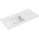 Mexen Otis umywalka wpuszczana w blat lewa 101 x 46,5 cm, biała mat - 25181001L