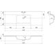 Mexen Otis umywalka wpuszczana w blat 121 x 46,5 cm, biała mat - 25181201, 3 image