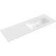 Mexen Vela umywalka wpuszczana w blat prawa 141 x 46,5 cm, biała połysk - 25231400P