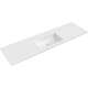 Mexen Otis umywalka wpuszczana w blat 161 x 46,5 cm, biała połysk - 25181600
