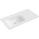 Mexen Vela umywalka wpuszczana w blat lewa 91 x 46,5 cm, biała mat - 25239001L