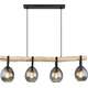 Toolight Lampa Wisząca APP1775-4CP WOOD GREY, 5 image