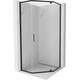 Mexen Exo kabina prysznicowa pięciokątna uchylna 90 x 90 cm, transparent, czarna - 812-090-090-70-00