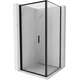 Mexen Exo kabina prysznicowa składana 100 x 100 cm, transparent, czarna - 816-100-100-70-00