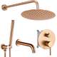 Rea Sanitary Zestaw wannowo-prysznicowy podtynkowy Rea Lungo Miedź Szczotkowana