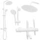 Rea Sanitary Zestaw Prysznicowy Natryskowy Z Termostatem Rea Lungo Biały