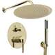Rea Sanitary Zestaw natryskowy podtynkowy Rea Argon Złoty + BOX