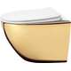Rea Sanitary Misa WC podwieszana Rea Carlo Mini Tornado NF Złoto Biała, 4 image