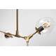 Toolight Lampa Wisząca Szklane Kule 5 Ramion APP506-5C Złota, 2 image