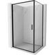 Mexen Exo kabina prysznicowa uchylna 80 x 85 cm, transparent, czarna - 817-080-085-70-00