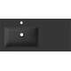 Mexen Otis umywalka wpuszczana w blat lewa 101 x 46,5 cm, czarna mat - 25181071L, 2 image