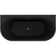 Mexen Sella wanna wolnostojąca przyścienna ryflowana 150 x 75 cm, czarna mat, przelew gun gray szczotkowany - 52711507571-66, 2 image