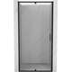 Mexen Exo drzwi prysznicowe uchylne 115 cm, transparent, czarne - 819-115-000-70-00