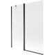 Mexen Flip parawan nawannowy 1-skrzydłowy 140 x 150 cm, szron, czarny - 894-140-101-70-30