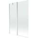 Mexen Flip parawan nawannowy 1-skrzydłowy 120 x 150 cm, transparent, chrom - 894-120-101-01-00