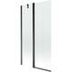 Mexen Flip parawan nawannowy 1-skrzydłowy 100 x 150 cm, transparent, czarny - 894-100-101-70-00