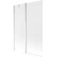 Mexen Flip parawan nawannowy 1-skrzydłowy 120 x 150 cm, szron, chrom - 894-120-101-01-30