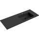 Mexen Otis umywalka wpuszczana w blat prawa 121 x 46,5 cm, czarna mat - 25181271P