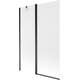 Mexen Flip parawan nawannowy 1-skrzydłowy 120 x 150 cm, szron, czarny - 894-120-101-70-30