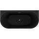 Mexen Sella wanna wolnostojąca przyścienna ryflowana 170 x 80 cm, czarna mat, przelew złoty - 52711708071-50, изображение 2